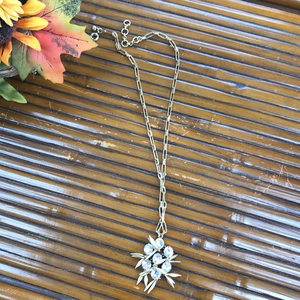 J. Crew Diamond Long Necklace